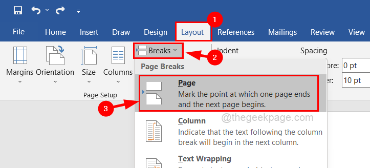如何在 MS Word 插入空白页