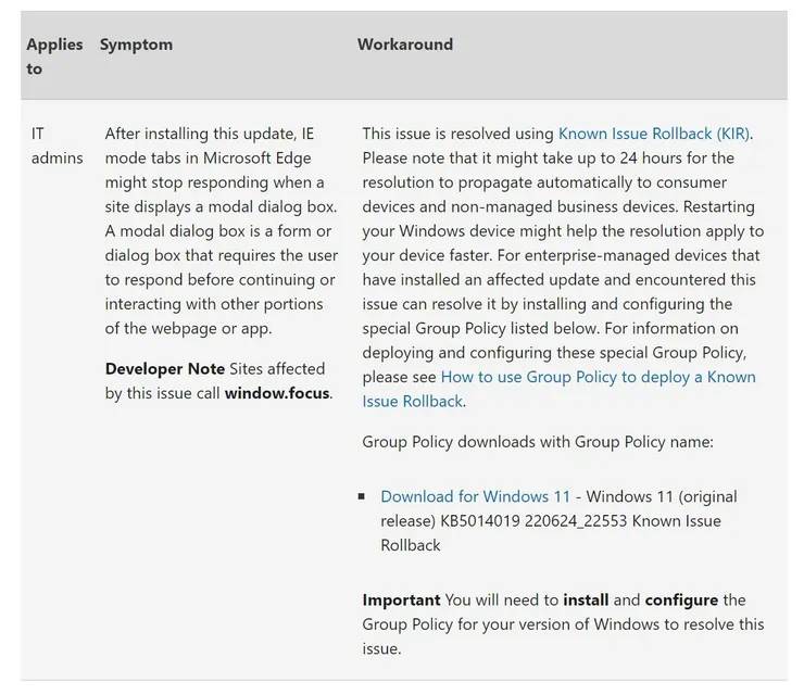 Windows 11 KB5015882（OS Build 22000.829）允许您在启动时更新 Windows 11 版本