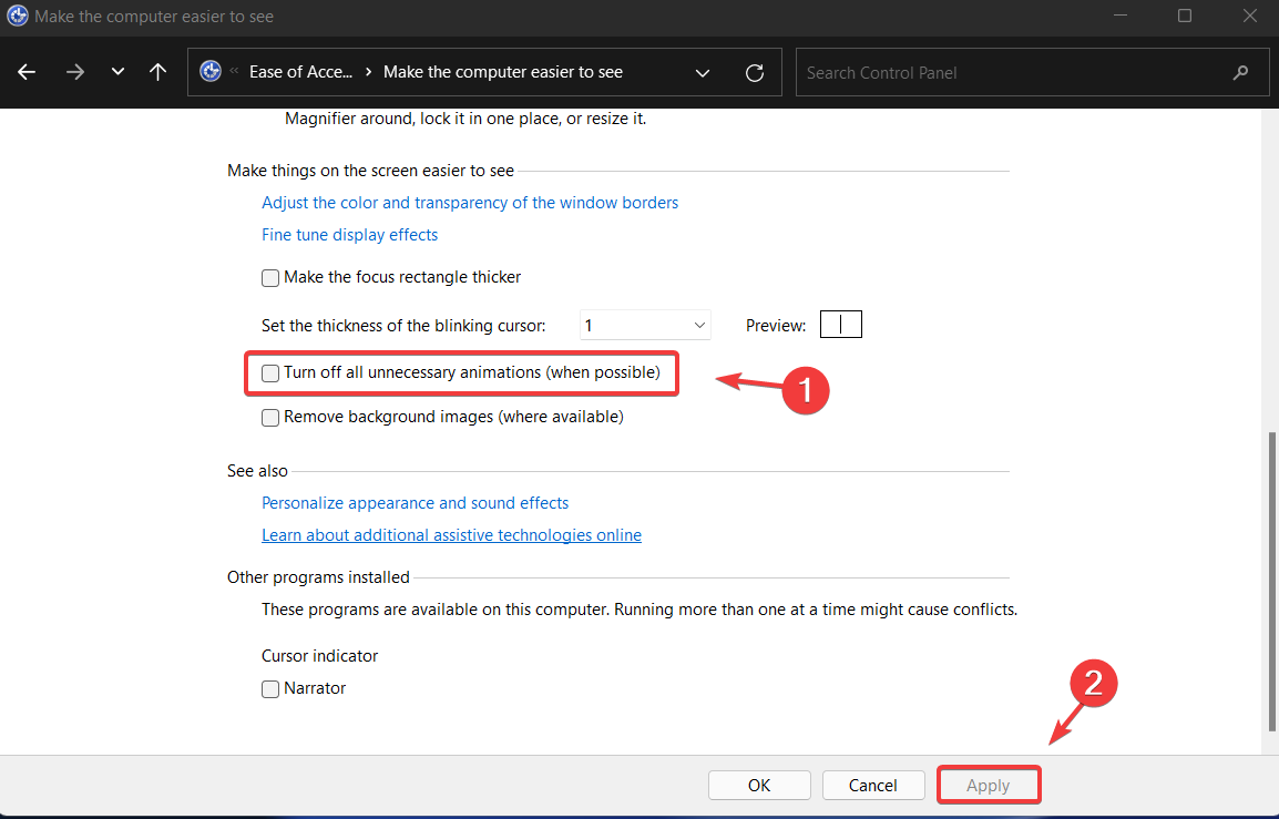 如何关闭 Windows 11 动画效果