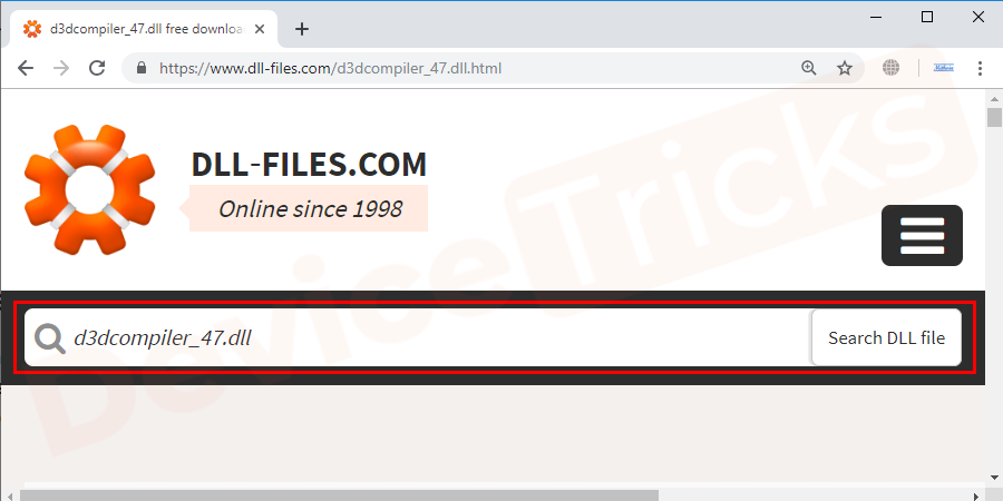Search-d3dcompiler_47.dll-File