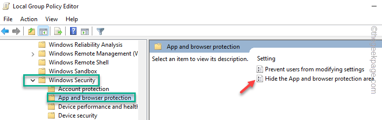 Windows 安全修补程序中缺少应用和浏览器控制选项