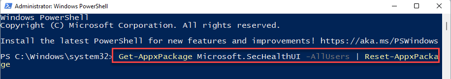 Windows 安全修补程序中缺少应用和浏览器控制选项