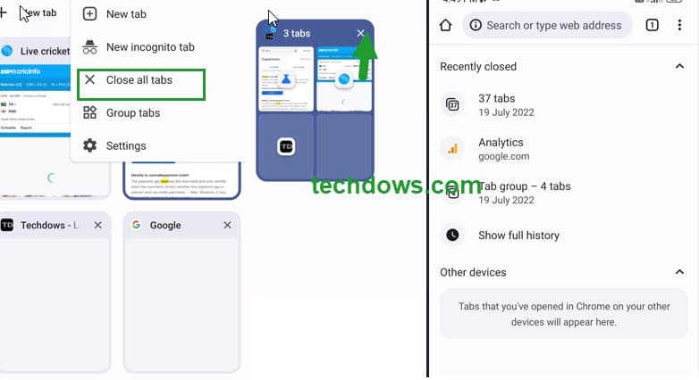 Android 上的 Chrome 现在可让您一次恢复所有关闭的标签页