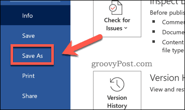 Word-Save-As-Option