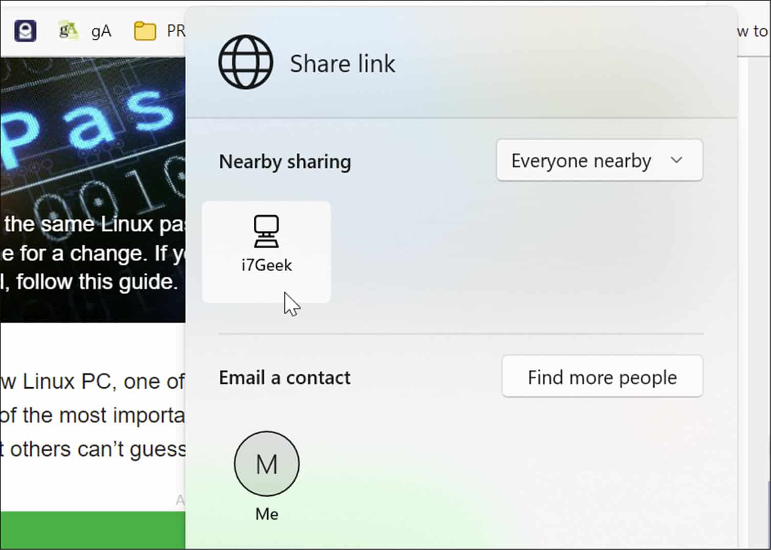 如何在 Windows 11 上使用附近共享