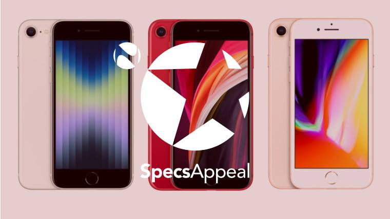 比较iPhone SE 3、iPhone SE 2和iPhone 8的规格差异。