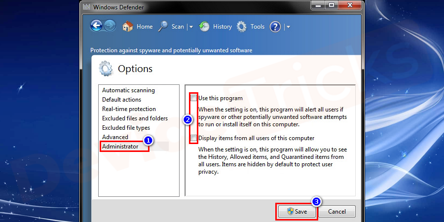 如何在 Windows 10/8/7 中关闭 Windows Defender？