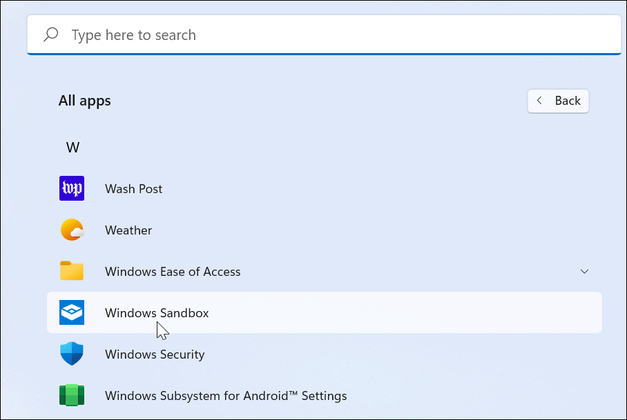 5-select-windows-sandbox-start-menu