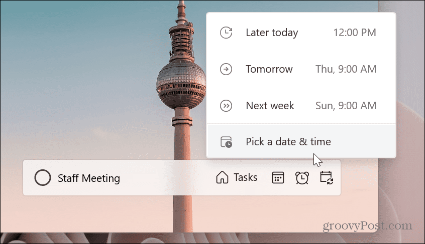 如何在 Windows 11 上创建任务和提醒