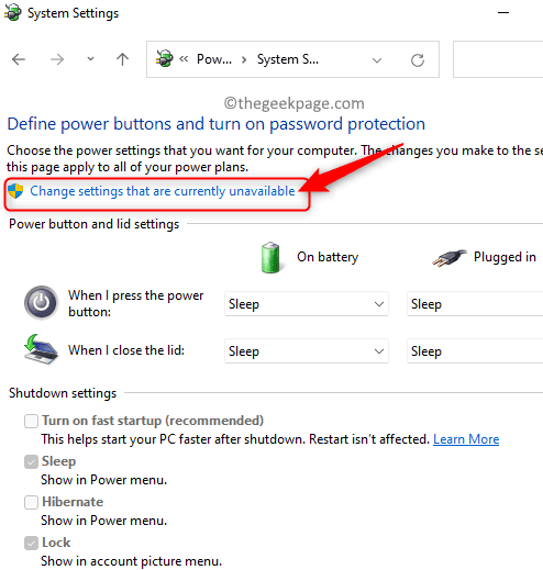 如何修复 Windows 11 / 10 中缺少的睡眠选项