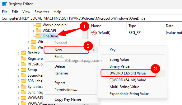 Registry-Policies-Microsoft-Windows-Key-OneDrive-New-DWORD-min-1