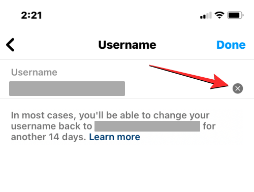 如何在 14 天前更改 Instagram 上的名称