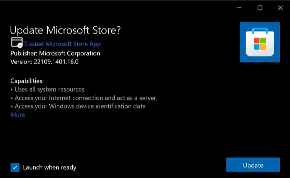 Update-MS-store