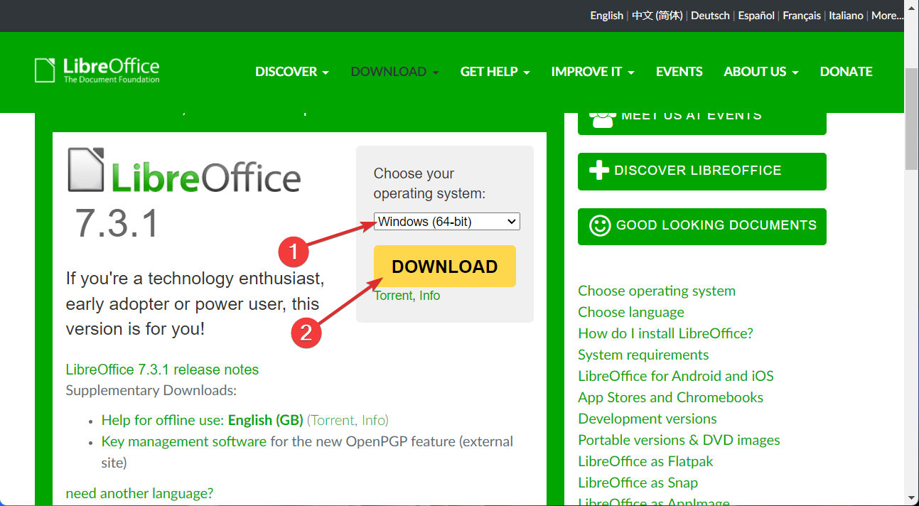 如何在 Windows 11 上安装LibreOffice
