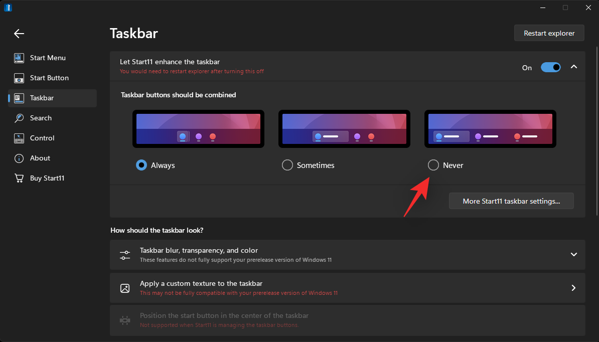 windows-11-start-11-ungroup-icons-post-update-2022-april-2