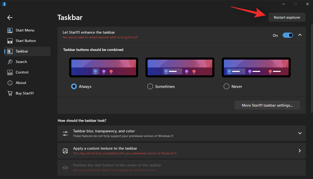 windows-11-start-11-ungroup-icons-post-update-2022-april-4