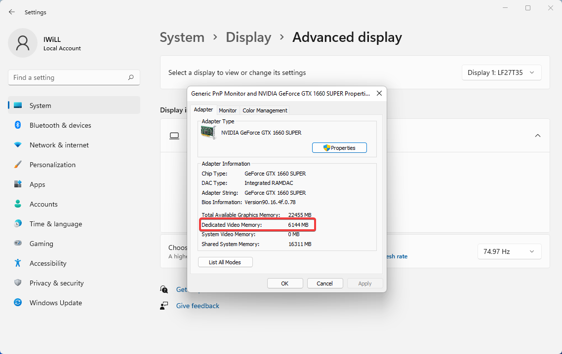 Check-Dedicated-Video-Memory