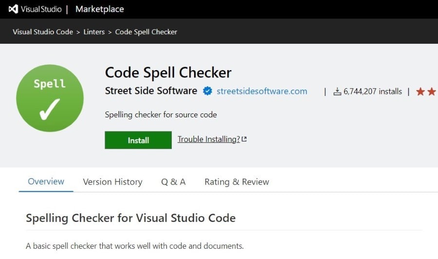 code-spell-checker
