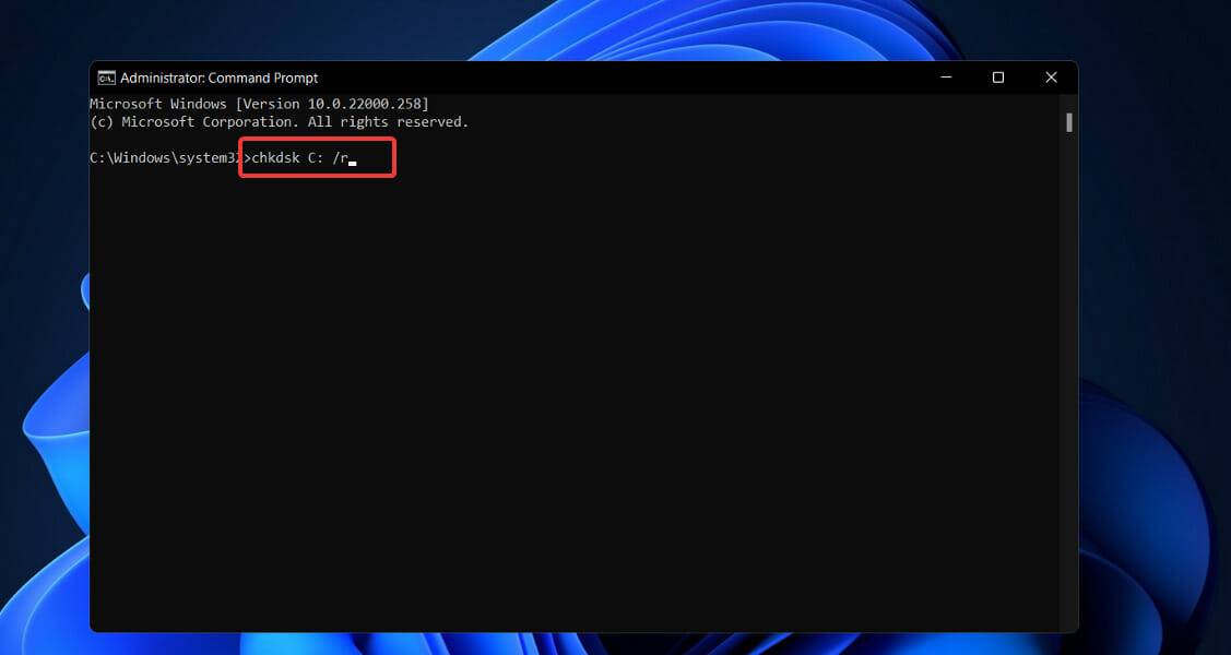 chkdsk-c