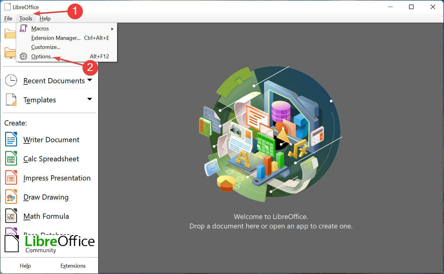 LibreOffice 无法在 Windows 11 中运行?这是做什么