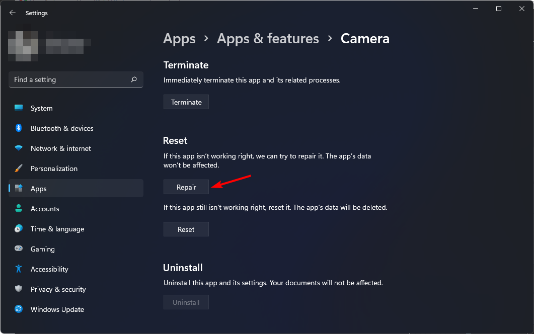 Repair-camera-app