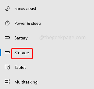 storage
