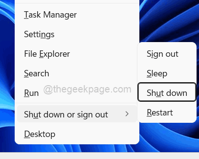 Windows 11 重启和关闭简易键盘快捷键