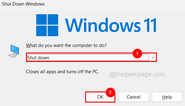 Windows 11 重启和关闭简易键盘快捷键