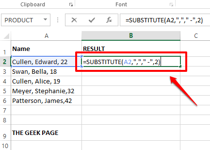 如何从 Excel 中的数字值和文本值中删除逗号
