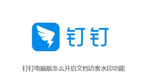 钉钉电脑版怎么开启文档访客水印功能-钉钉电脑版开启文档访客水印的步骤