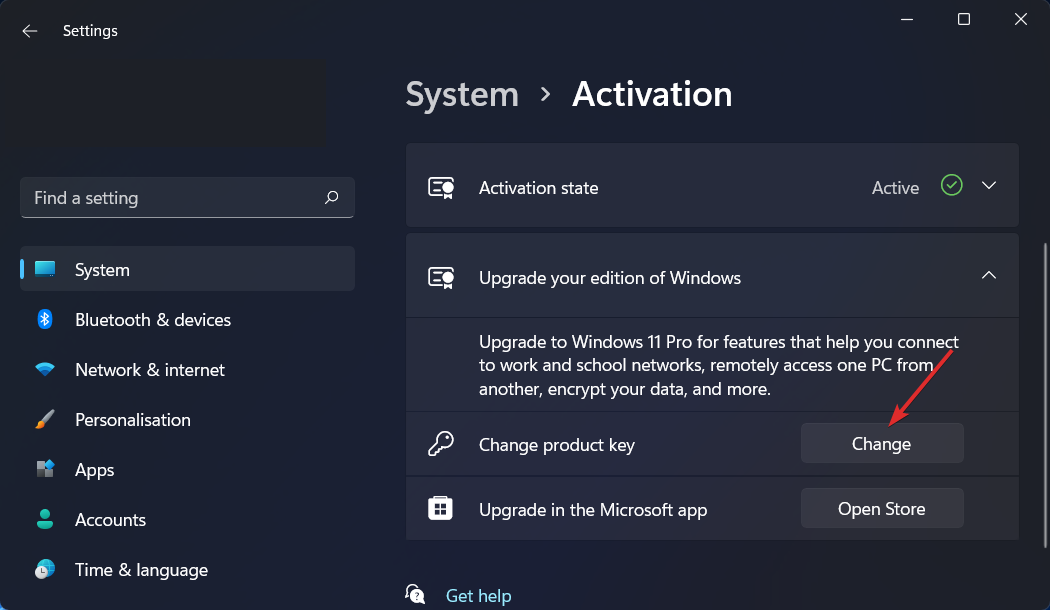 修复：Windows 11 激活错误 0xc004f213