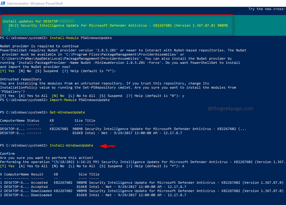如何使用 PowerShell 手动更新 Windows 10/11
