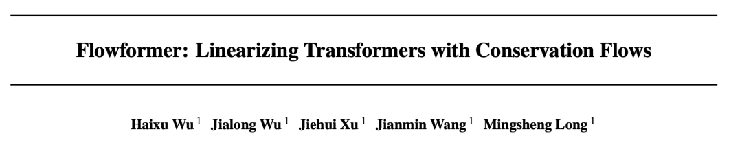 任务通用!清华提出主干网络Flowformer,实现线性复杂度|ICML2022