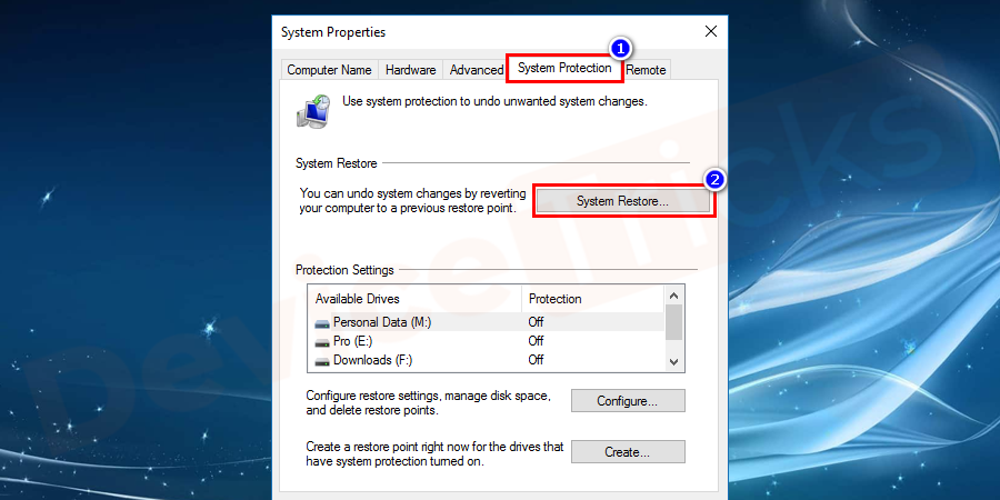 Control-Panel-System-Protection-System-Restore-1