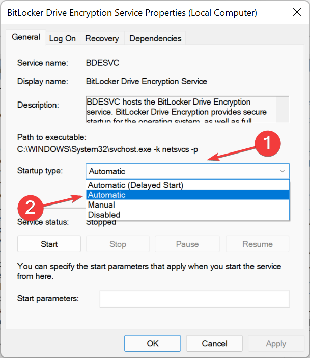修复：无法在 Windows 11 中打开 BitLocker 控制面板工具