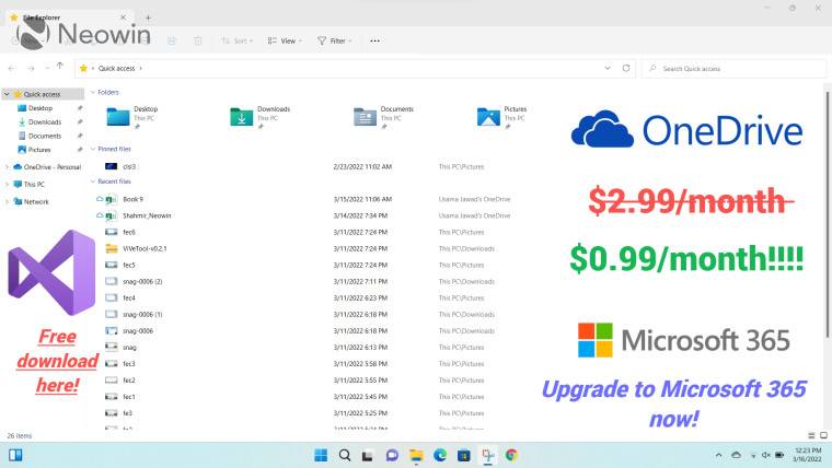 微软:Windows 11 中的文件资源管理器广告是个意外……有点像