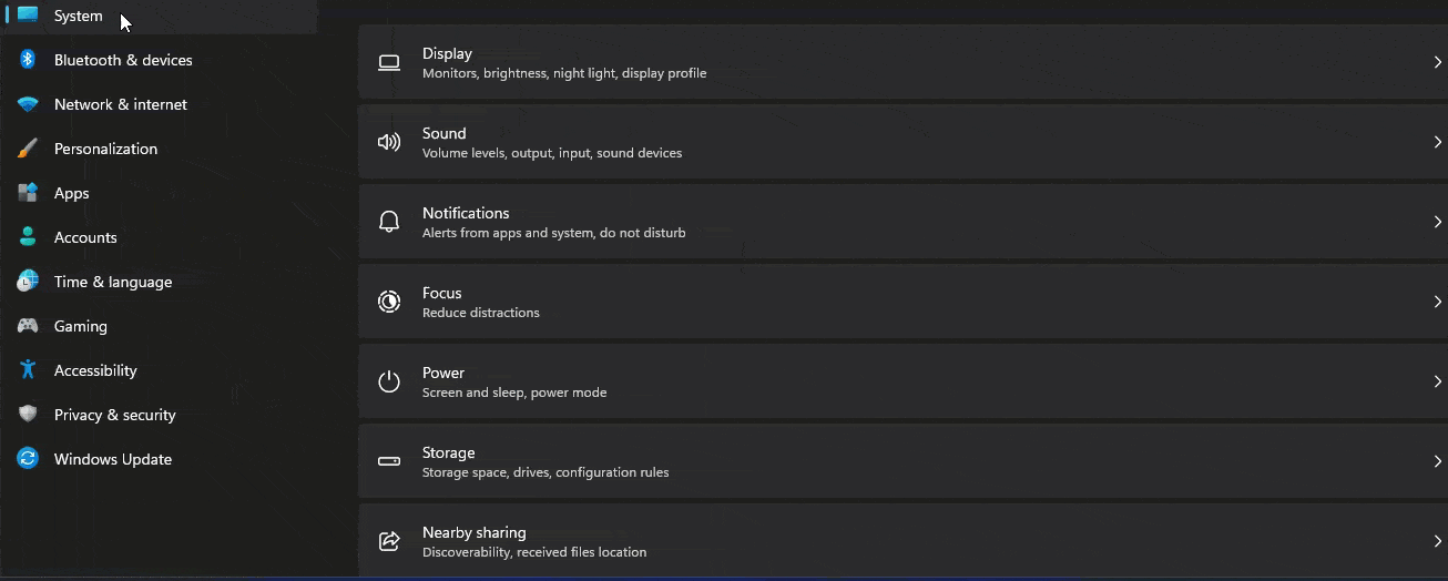Windows 11 测试设置中的图标动画,如何启用