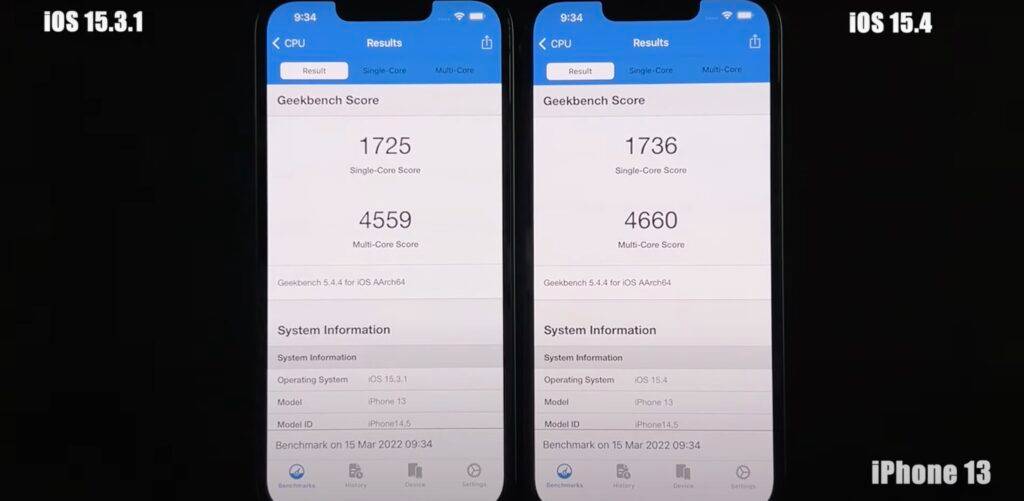 升级iOS 15.4 后，跑分实测多款iPhone 速度下跌？