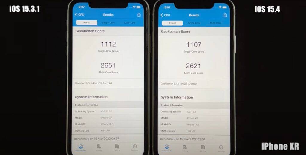 升级iOS 15.4 后，跑分实测多款iPhone 速度下跌？