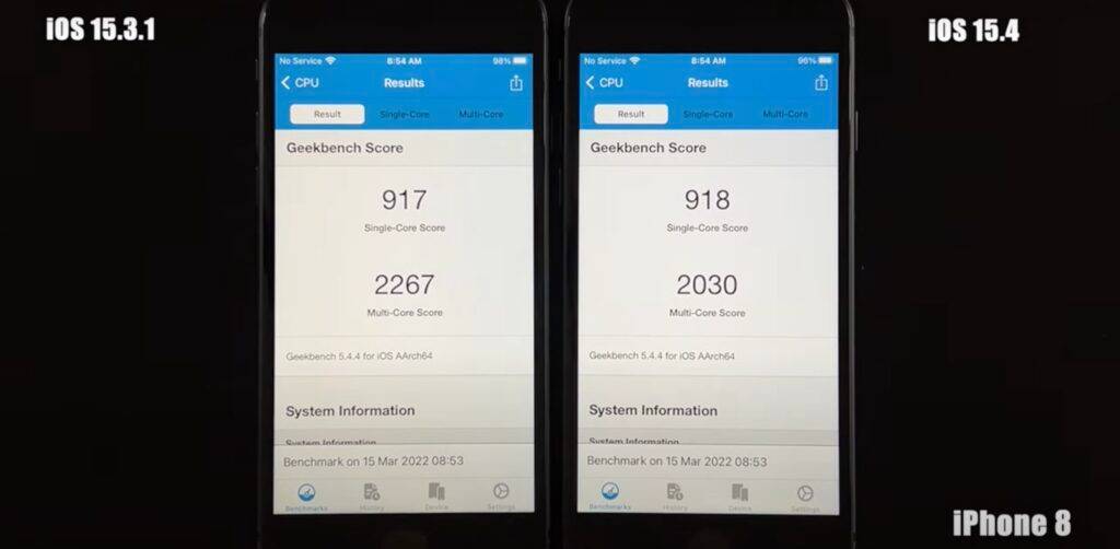 升级iOS 15.4 后，跑分实测多款iPhone 速度下跌？