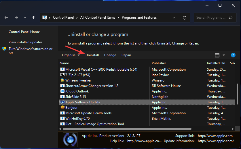the-uninstall-option2