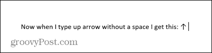 type-arrows-word-autocorrect-result