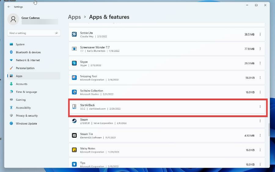 在 Windows 11 上使用 StartAllBack 恢复到 Windows 10 界面
