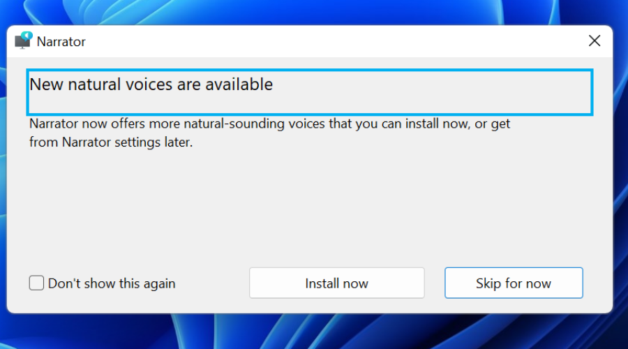 最新的 Windows 11 更新将 Aria 和 Jenny 添加为自然声音