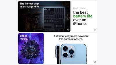 苹果推出新的 iPhone 13 产品页面,突出关键功能
