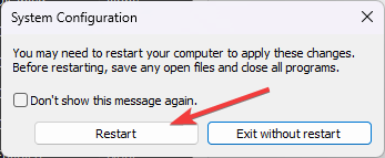 Restart-clean-boot
