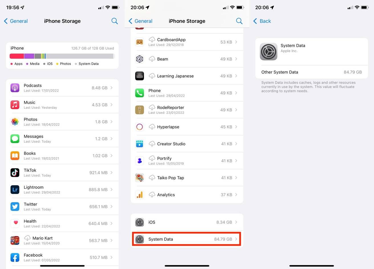 如何修复填充 iPhone 存储的系统数据