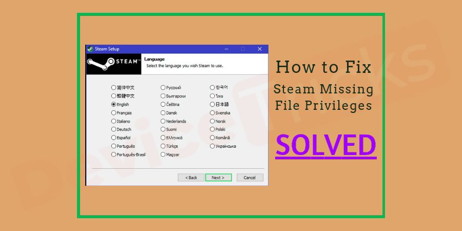 如何修复 Steam 缺少文件权限错误？