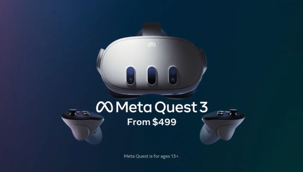抢先苹果头显,Meta推出Quest 3 VR头显,499美元起