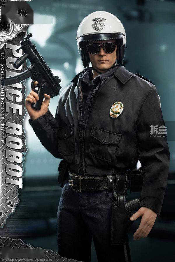 1/6动作人偶：液态机器人警察终结者T1000罗伯特